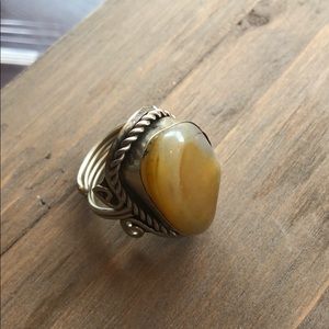 Adjustable Stone Ring